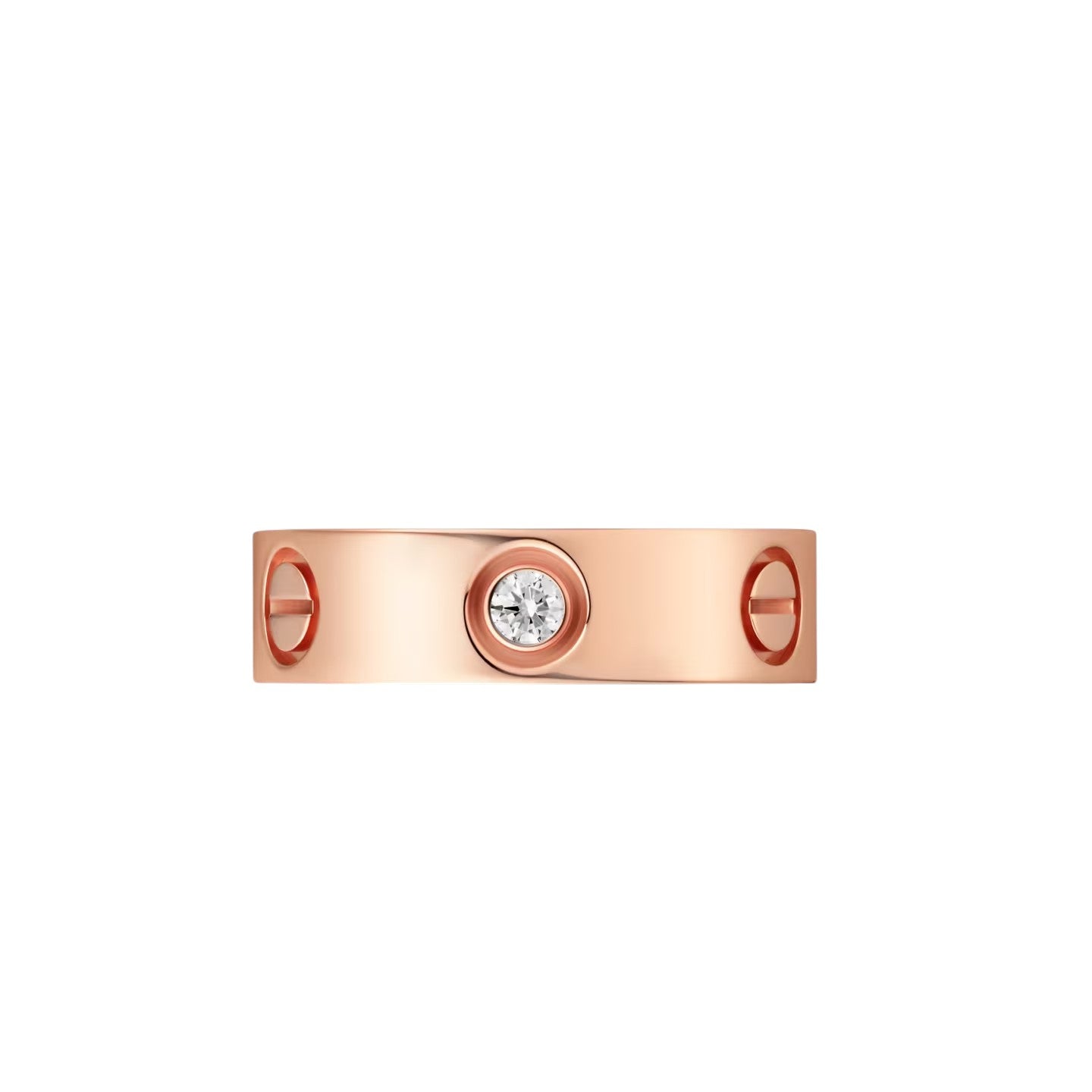 [Leaves]LOVE 5.5MM 3 DIAMONDS RING
