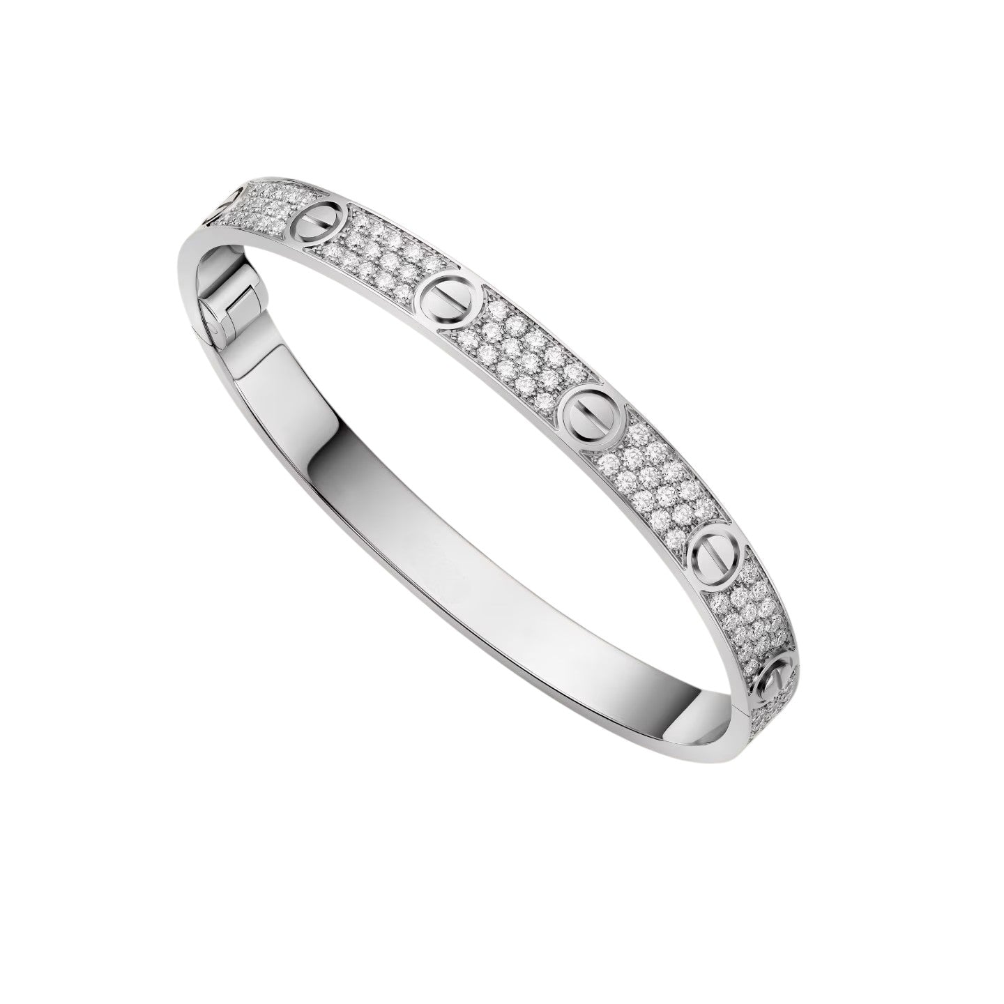 [Leaves]CLASSIC 6.1MM LOVE BANGLE - FULL PAVÉ