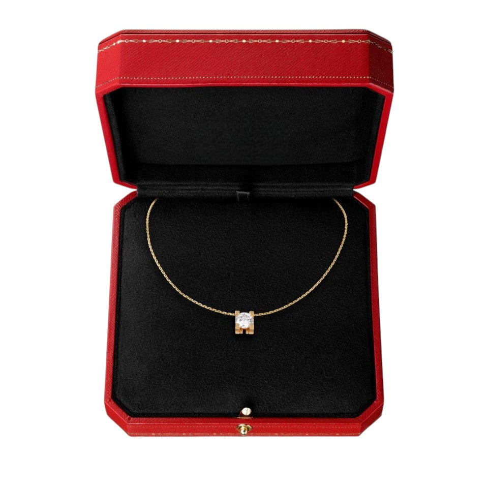 [Leaves]C DE PENDANT DIAMOND NECKLACE