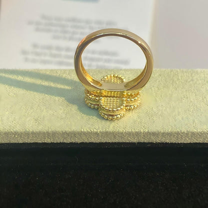 [Leaves]NEW CLOVER PINK ENAMEL RINGS