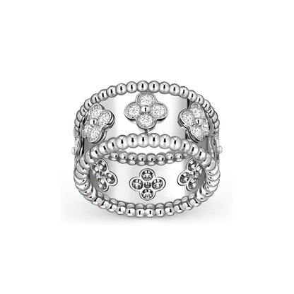 [Leaves]KALEIDOSCOPE RADIANCE WIDE BAND RING