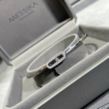 [Leaves]MOVE UNO PAVÉ FLEX BANGLE (MEDIUM)