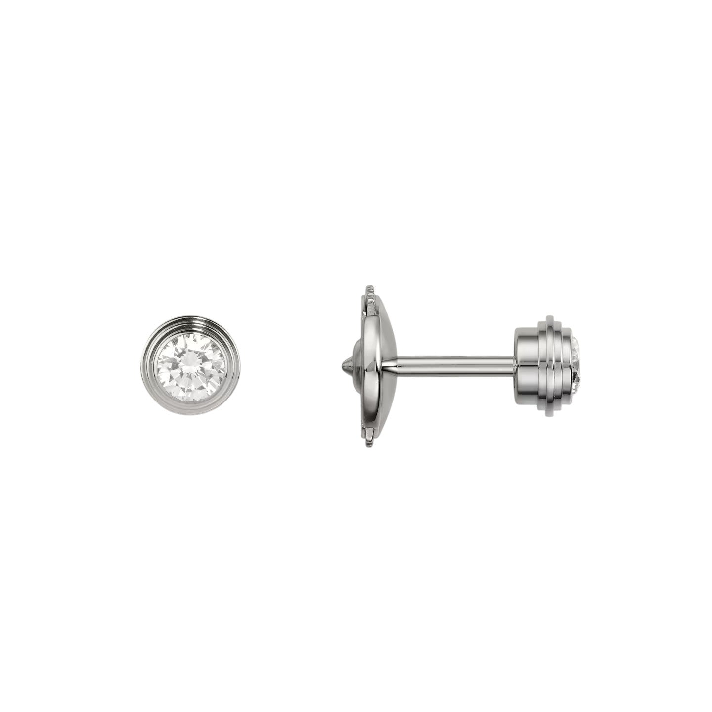 [Leaves]D'AMOUR 5MM DIAMOND STUD EARRINGS