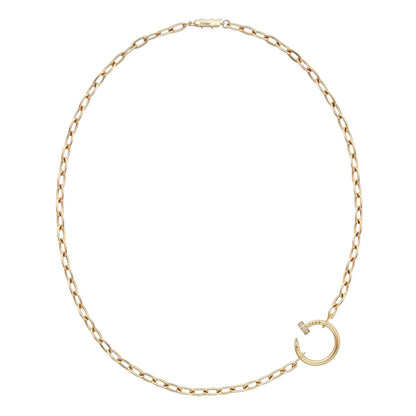 [Leaves]CLOU DIAMOND NAIL PENDANT NECKLACE