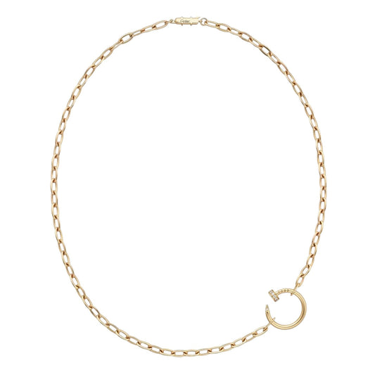[Leaves]CLOU DIAMOND NAIL PENDANT NECKLACE