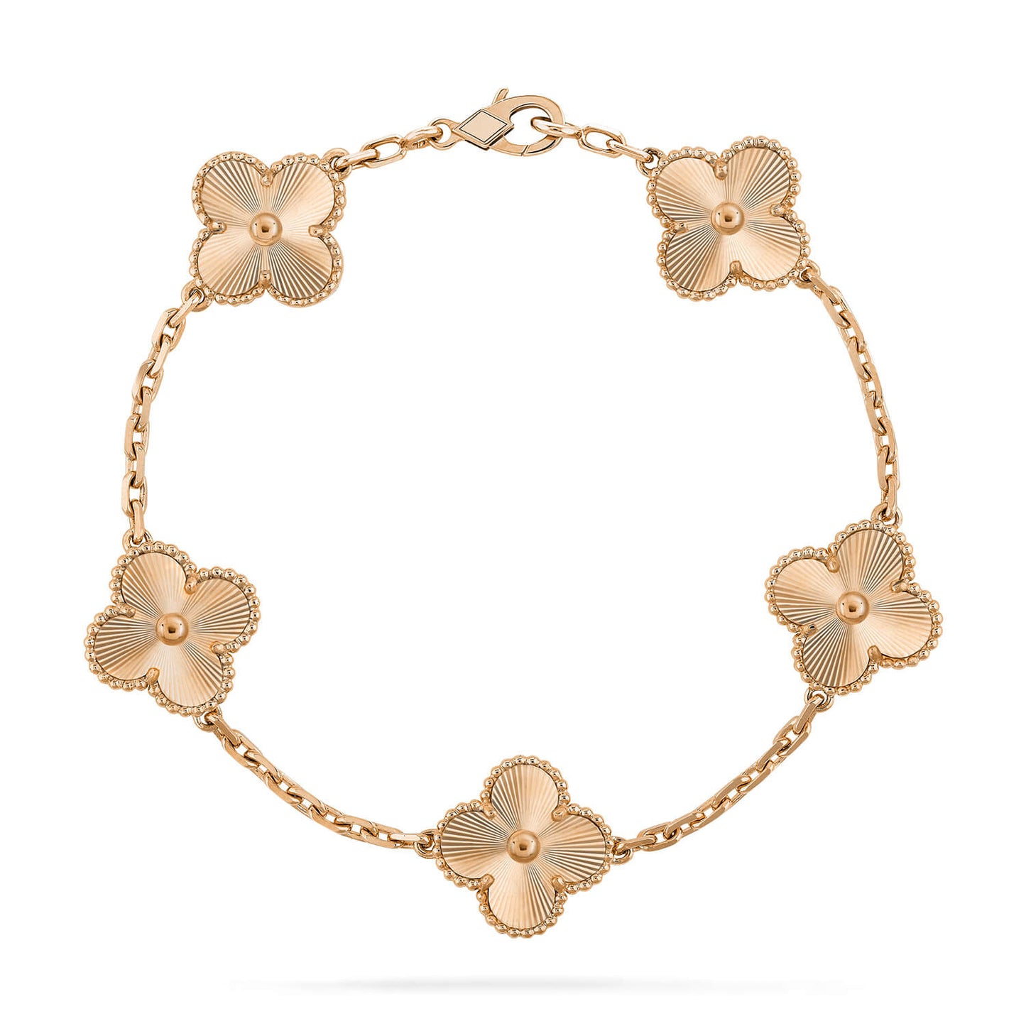 [Leaves]LUCKY CLOVER 5-MOTIF BRACELET - LASER COLLECTION