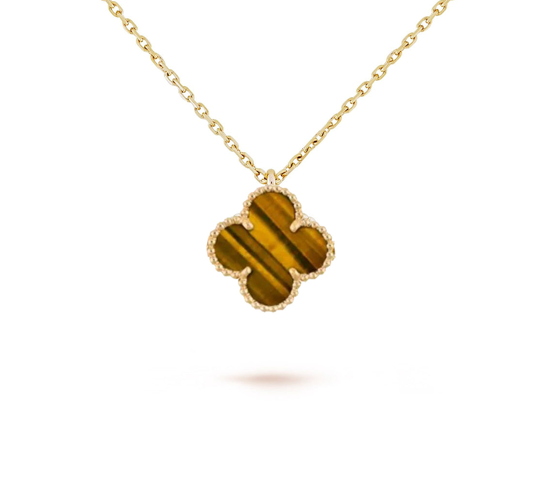[Leaves]9.5MM MINI CLOVER PENDANT NECKLACE COLLECTION