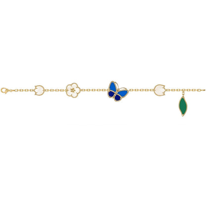 [Leaves]LUCKY SPRING BUTTERFLY 5 MOTIF BRACELET