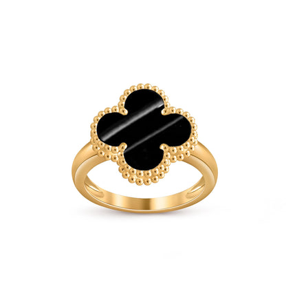 [Leaves]LUCKY CLOVER VINTAGE GOLD RING COLLECTION