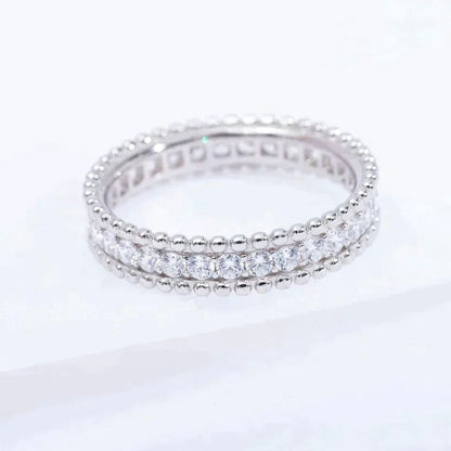 [Leaves]PERLEE DIAMOND SILVER RING
