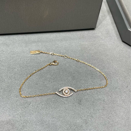 [Leaves]LUCKY EYE PAVÉ-SET DIAMOND BRACELET
