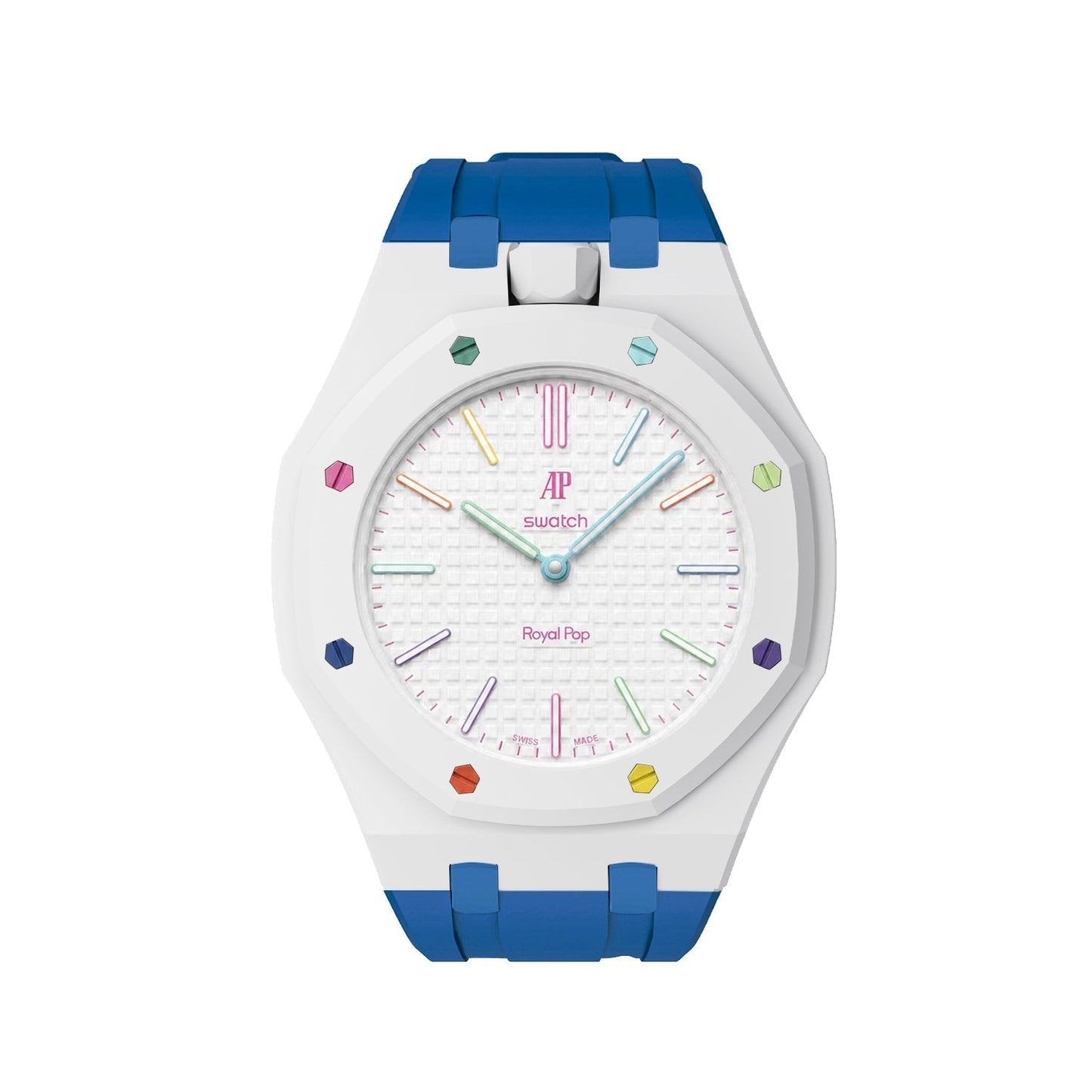 [Leaves]Royal Oak Pop Exclusive Bioceramic Case & Silicone Strap Mix Color