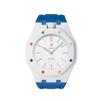 [Leaves]Royal Oak Pop Exclusive Bioceramic Case & Silicone Strap Mix Color
