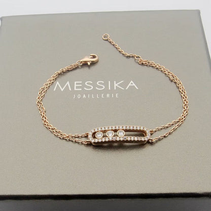 [Leaves]MOVE CLASSIQUE PAVÉ DIAMOND BRACELET