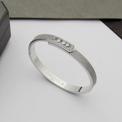 [Leaves]MOVE NOA FULL-PAVÉ DIAMOND BANGLE BRACELET
