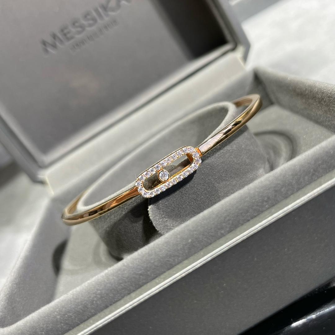 [Leaves]MOVE UNO PAVÉ FLEX BANGLE (MEDIUM)