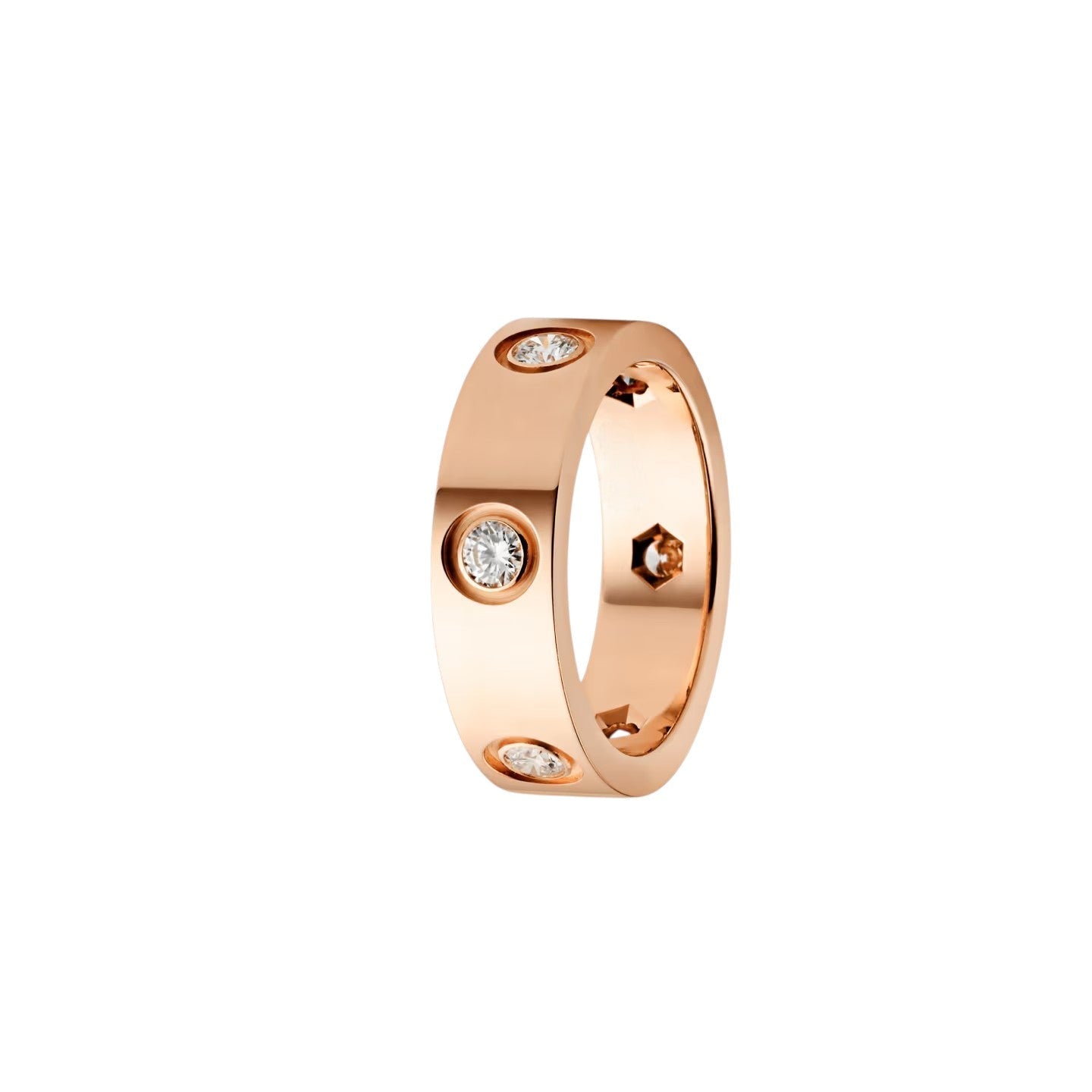 [Leaves]LOVE 5.5MM 6 DIAMONDS RING