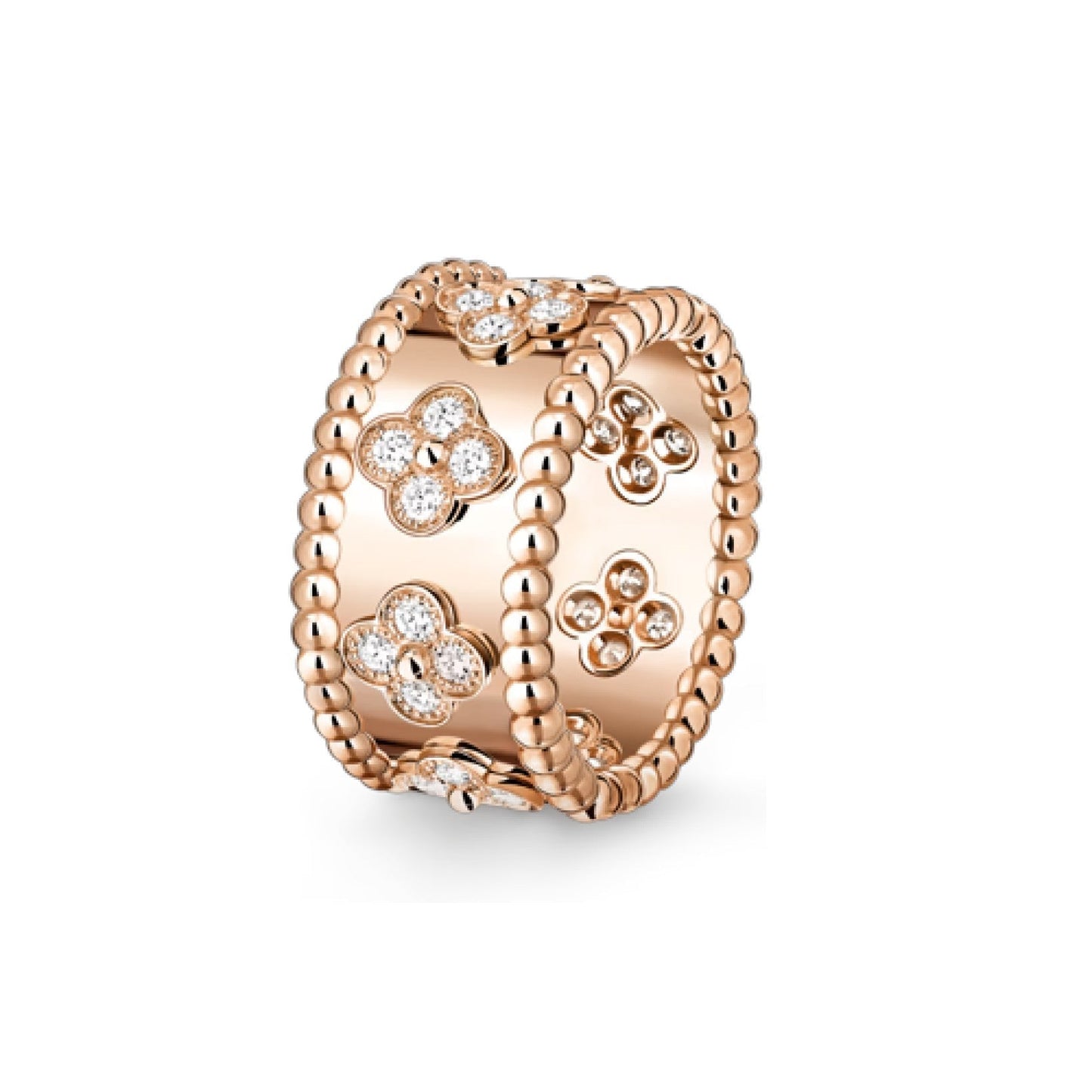 [Leaves]KALEIDOSCOPE RADIANCE WIDE BAND RING