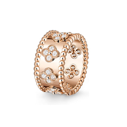 [Leaves]KALEIDOSCOPE RADIANCE WIDE BAND RING