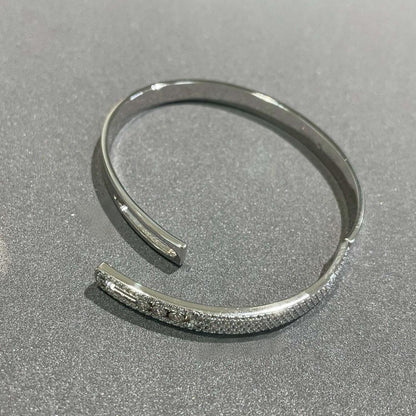 [Leaves]MOVE NOA PAVÉ DIAMOND BANGLE BRACELET