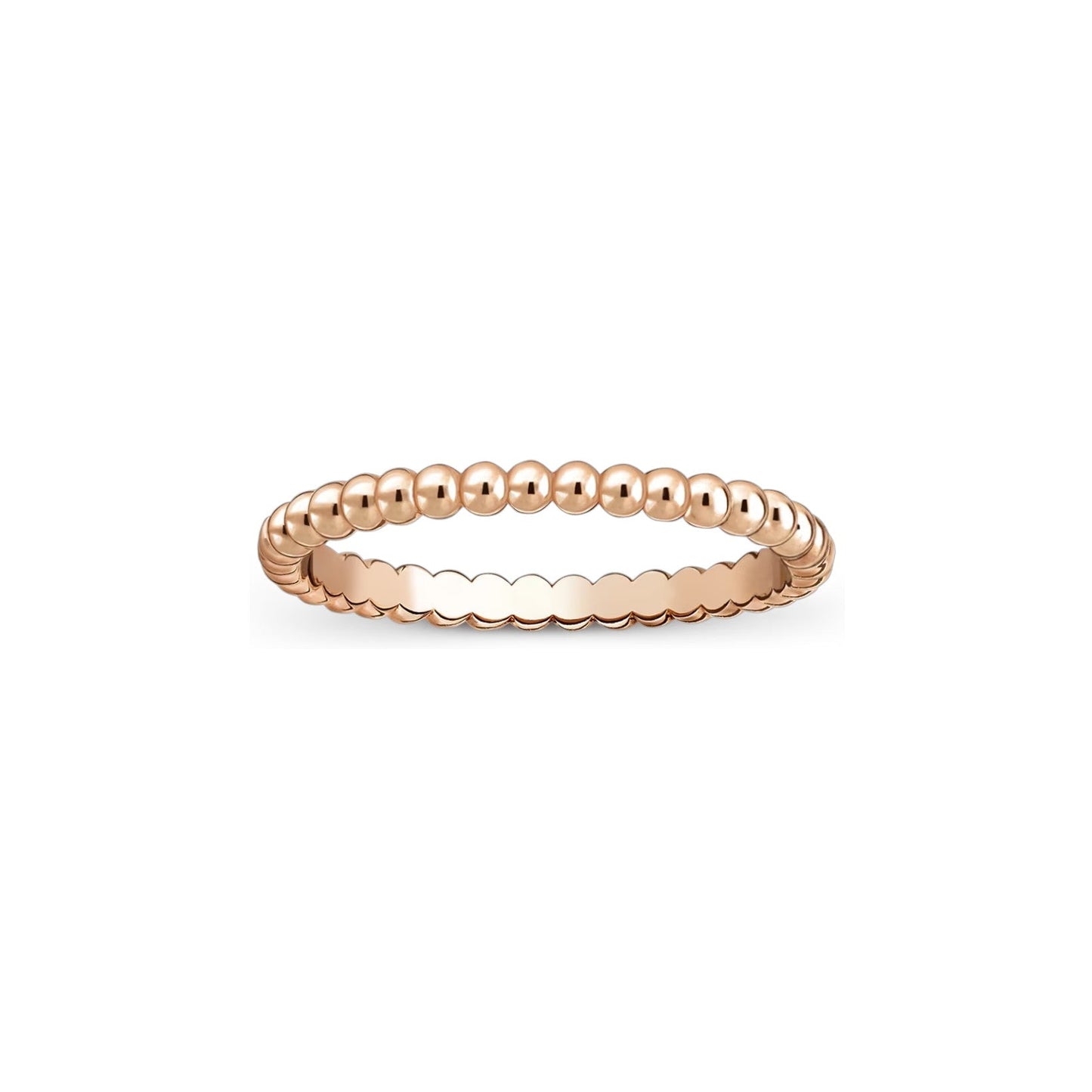 [Leaves]SIGNATURE PERLÉE BEADED BAND RING
