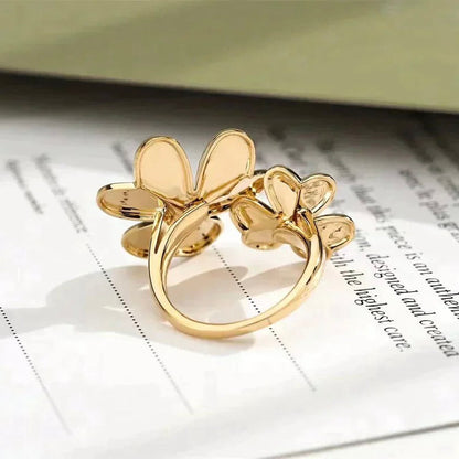 [Leaves]CLOVER COMOS GOLD DIAMOND RING