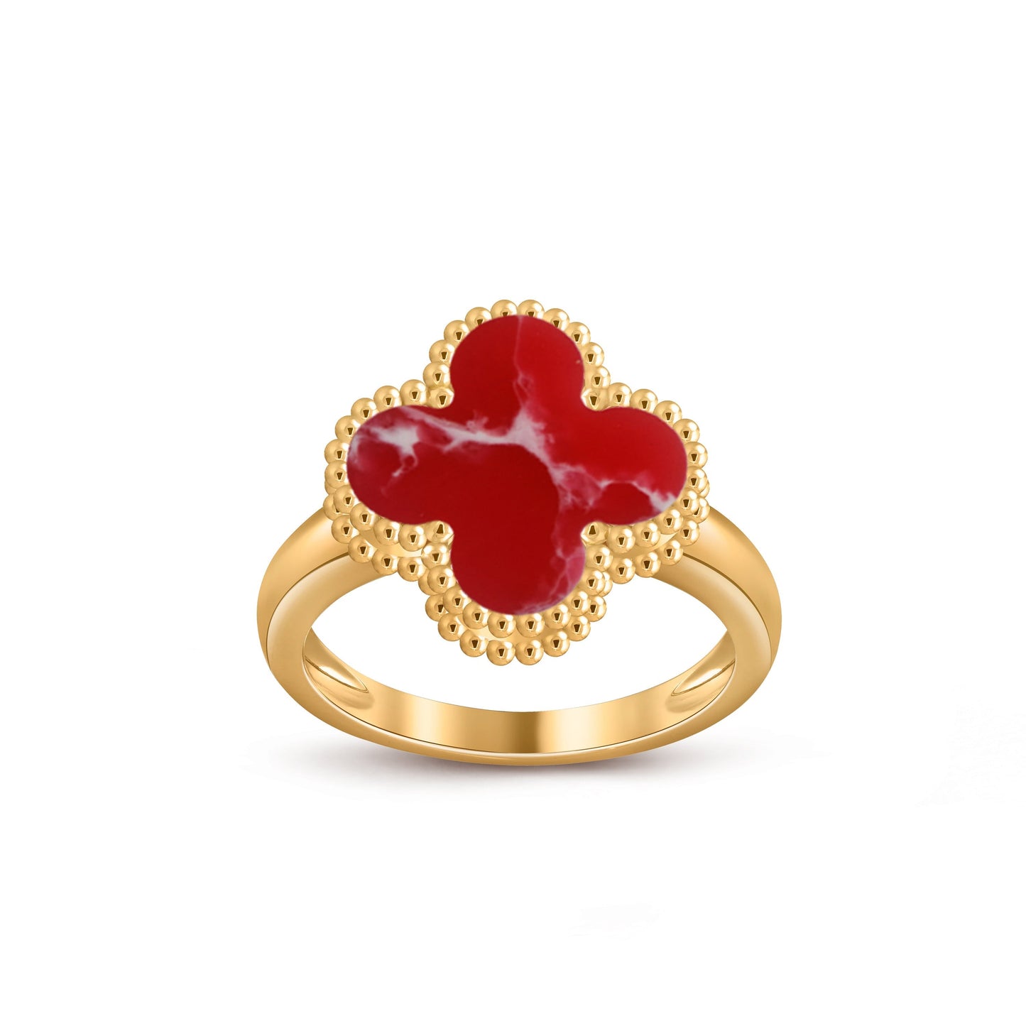 [Leaves]LUCKY CLOVER VINTAGE GOLD RING COLLECTION