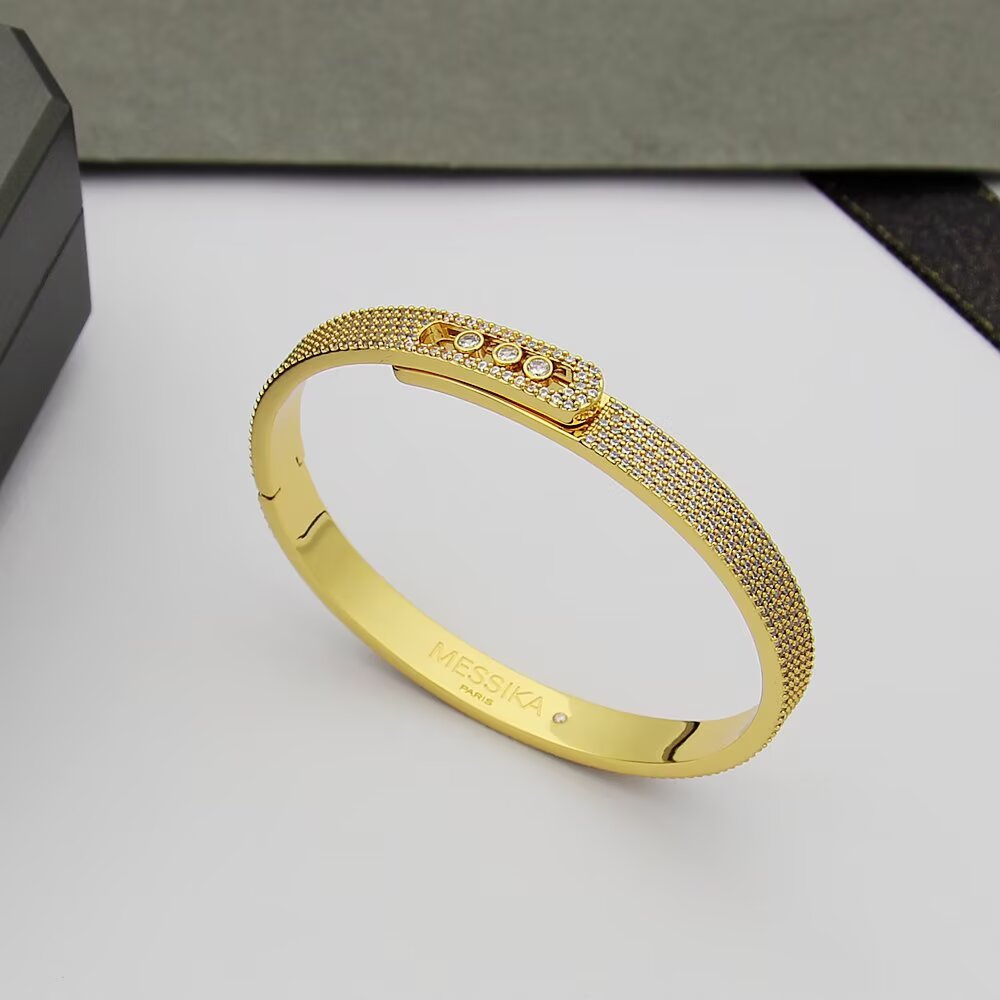[Leaves]MOVE NOA FULL-PAVÉ DIAMOND BANGLE BRACELET