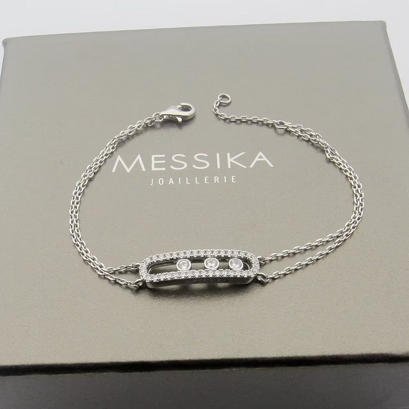 [Leaves]MOVE CLASSIQUE PAVÉ DIAMOND BRACELET
