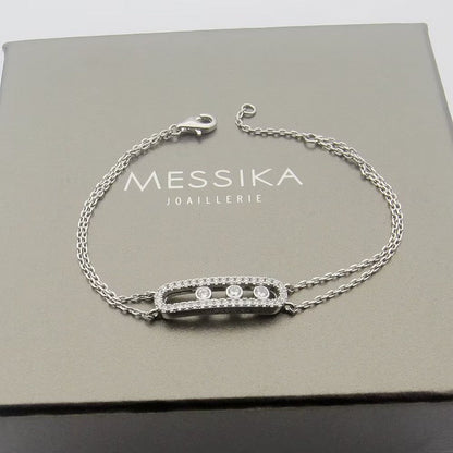[Leaves]MOVE CLASSIQUE PAVÉ DIAMOND BRACELET