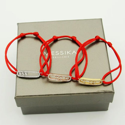 [Leaves]CARE(S) PAVÉ CORD BRACELET
