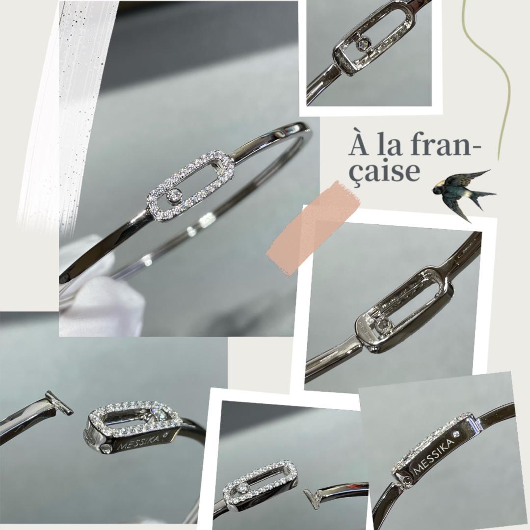 [Leaves]MOVE UNO PAVÉ FLEX BANGLE (MEDIUM)
