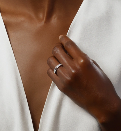 [Leaves]ALLIANCE LIENS VIDENCE PAVED DIAMOND 4MM RING