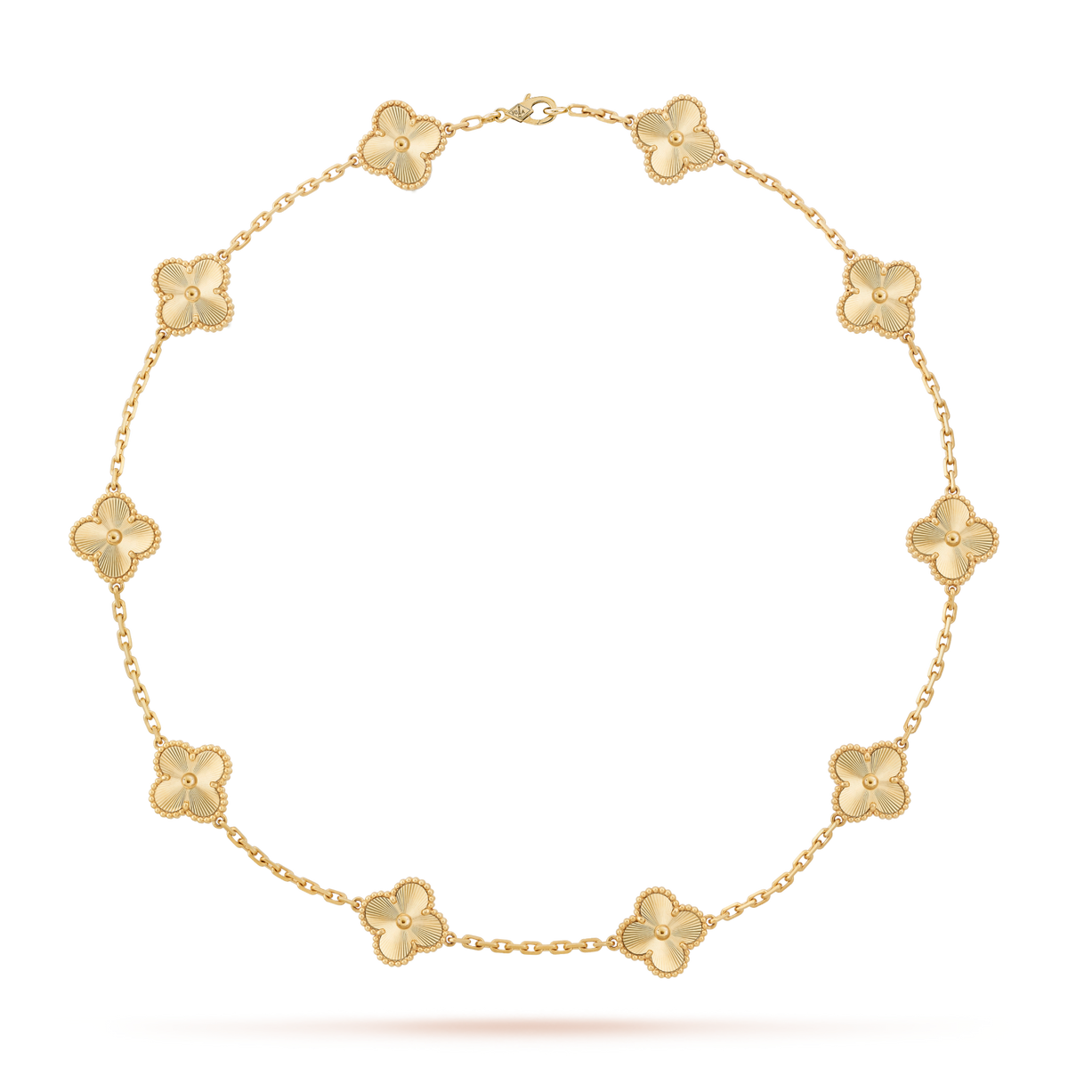 [Leaves]CLOVER 10 MOTIFS LASER NECKLACE