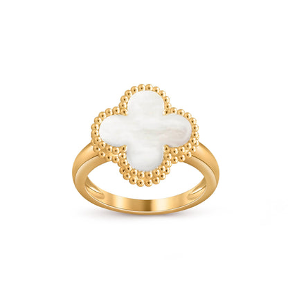 [Leaves]LUCKY CLOVER VINTAGE GOLD RING COLLECTION