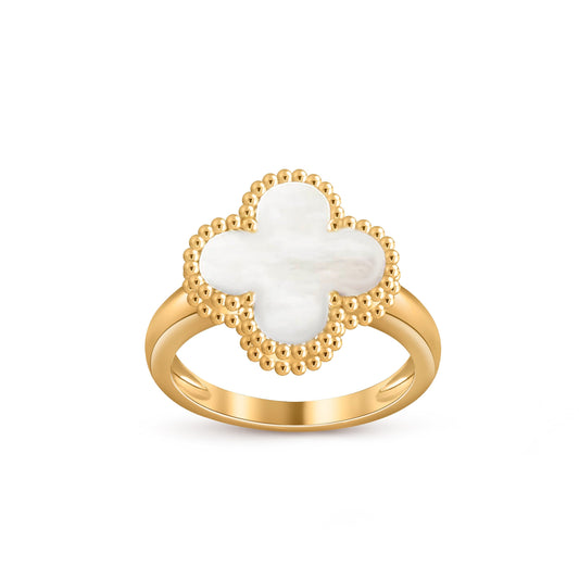 [Leaves]LUCKY CLOVER VINTAGE GOLD RING COLLECTION