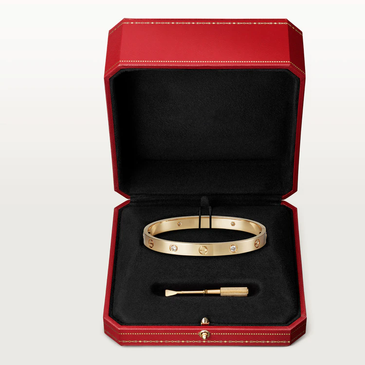 [Leaves]LOVE BRACELET 6.1MM 4 DIAMONDS