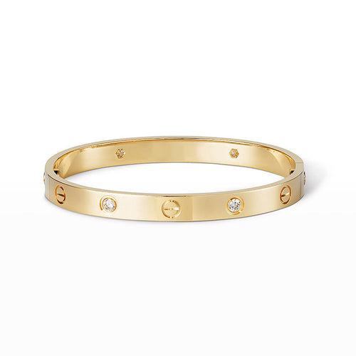 [Leaves]CLASSIC 6.1MM LOVE BANGLE - 4-DIAMOND