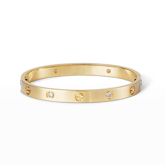 [Leaves]CLASSIC 6.1MM LOVE BANGLE - 4-DIAMOND