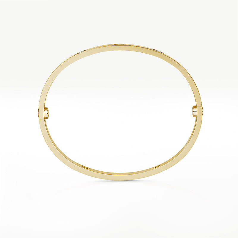 [Leaves]CLASSIC 6.1MM LOVE BANGLE - 4-DIAMOND