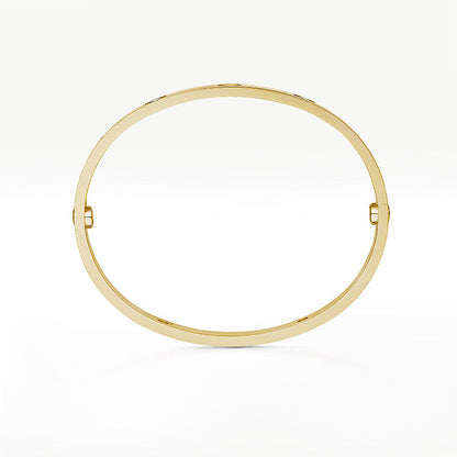 [Leaves]CLASSIC 6.1MM LOVE BANGLE - 4-DIAMOND
