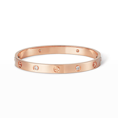 [Leaves]CLASSIC 6.1MM LOVE BANGLE - 4-DIAMOND