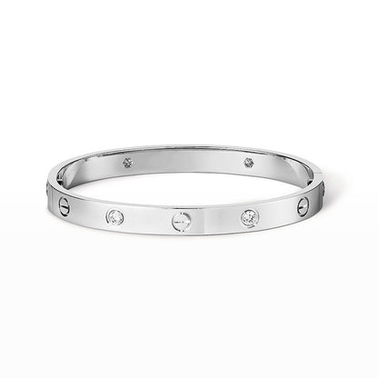 [Leaves]CLASSIC 6.1MM LOVE BANGLE - 4-DIAMOND