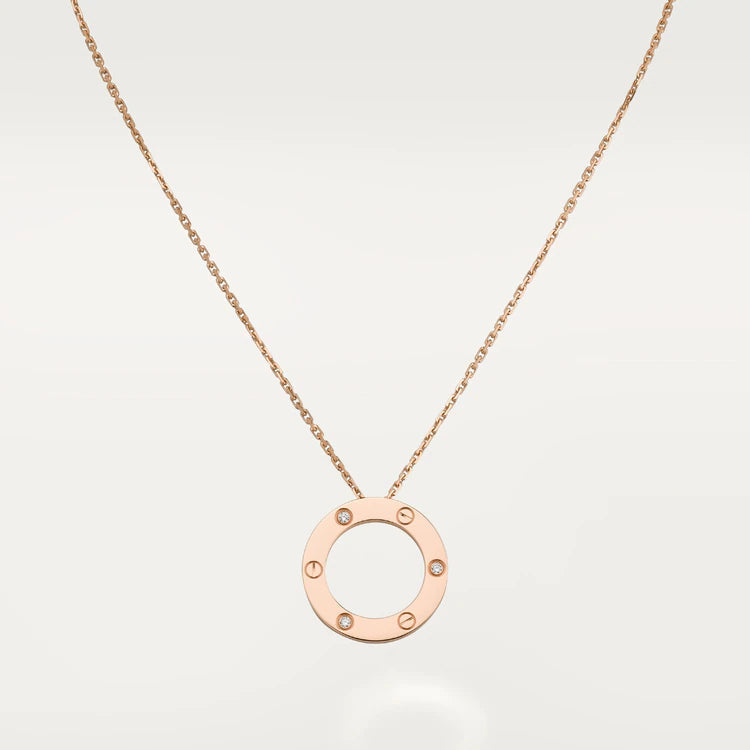 [Leaves]LOVE NECKLACE 16MM 3 DIAMONDS