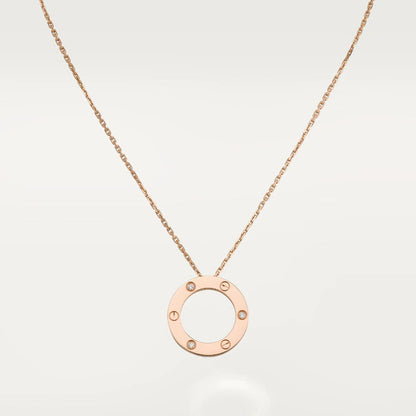 [Leaves]LOVE NECKLACE 16MM 3 DIAMONDS