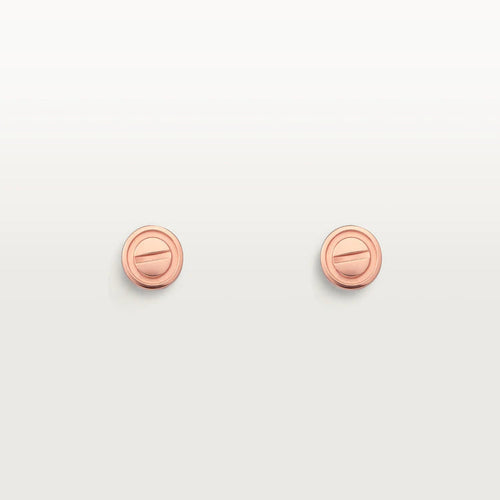[Leaves]LOVE EARRINGS PINK GOLD 10MM