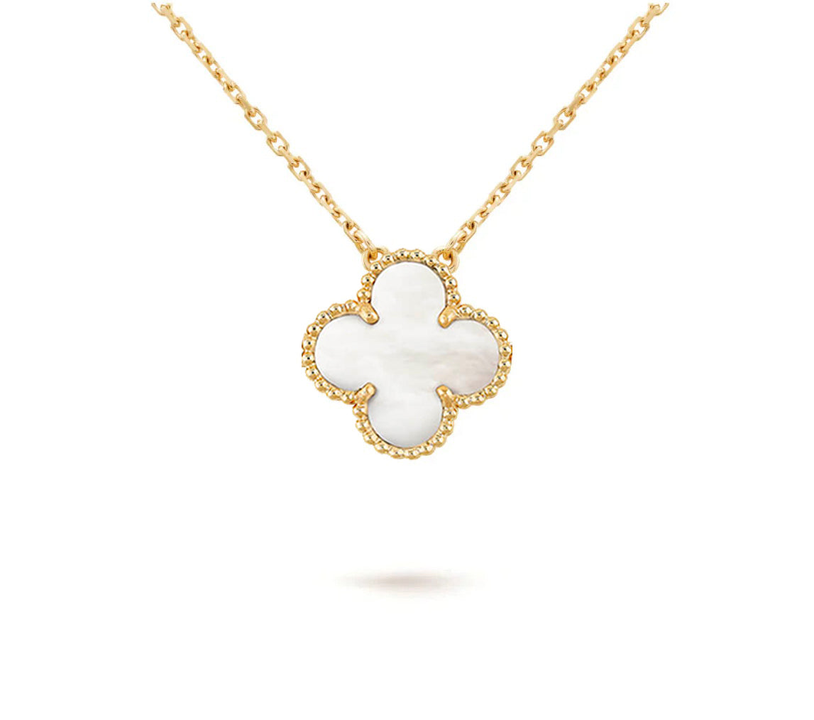 [Leaves]15MM CLOVER FLOWER PENDANT NECKLACE COLLECTION