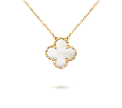 [Leaves]15MM CLOVER FLOWER PENDANT NECKLACE COLLECTION