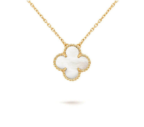 [Leaves]15MM CLOVER FLOWER PENDANT NECKLACE COLLECTION
