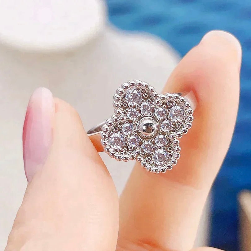 [Leaves]CLOVER DIAMOND RING